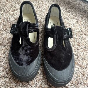 Vans Black Velvet Sneakers
